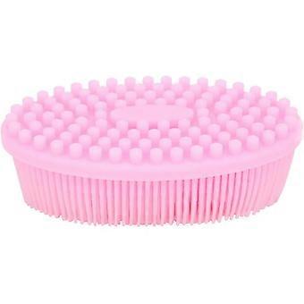 Spazzola da massaggio in silicone, spazzola per shampoo in silicone Massaggiatore da bagno Spazzola per capelli Massaggiatore per cuoio capelluto perfetto per uomini donne bambini e animali domestici (rosa)
