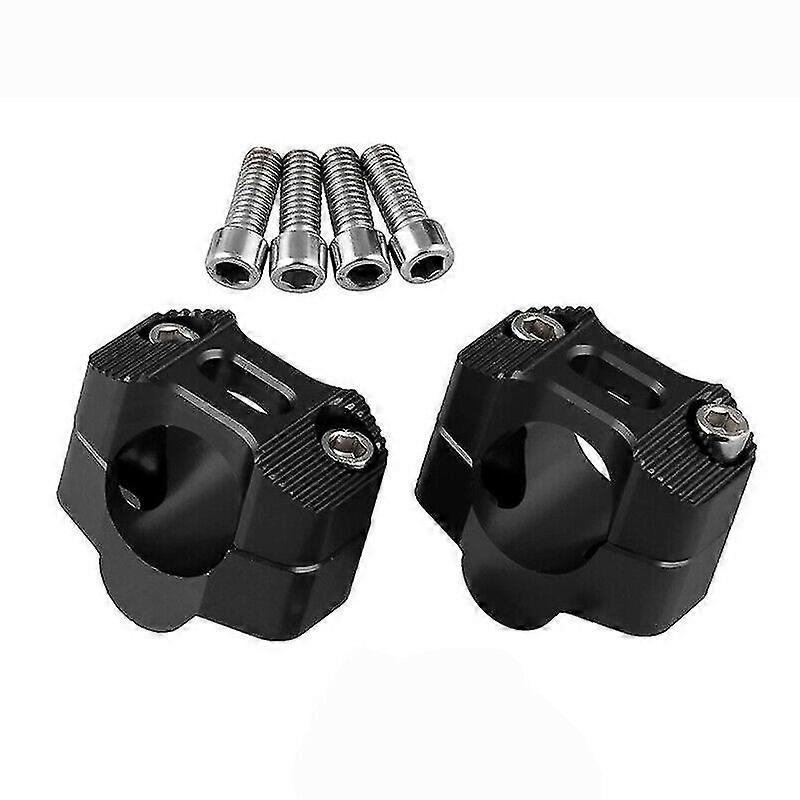 2* 22-28mm Motorcycle Handlebar Riser Adapter Handle Fat Bar Mount Clamps Riser