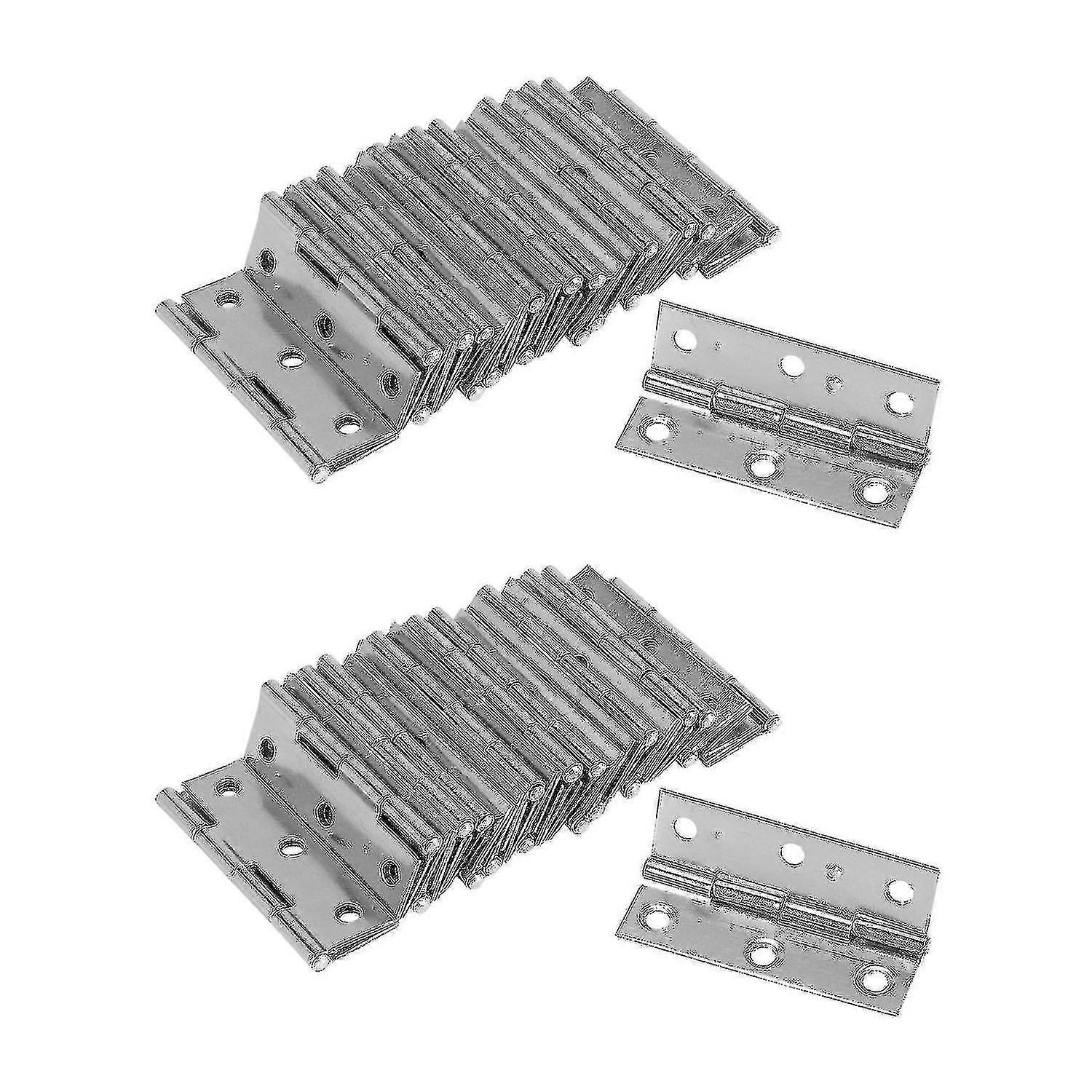 2.5 polegadas 6 furos de montagem menos aço butt hins 40 pcs