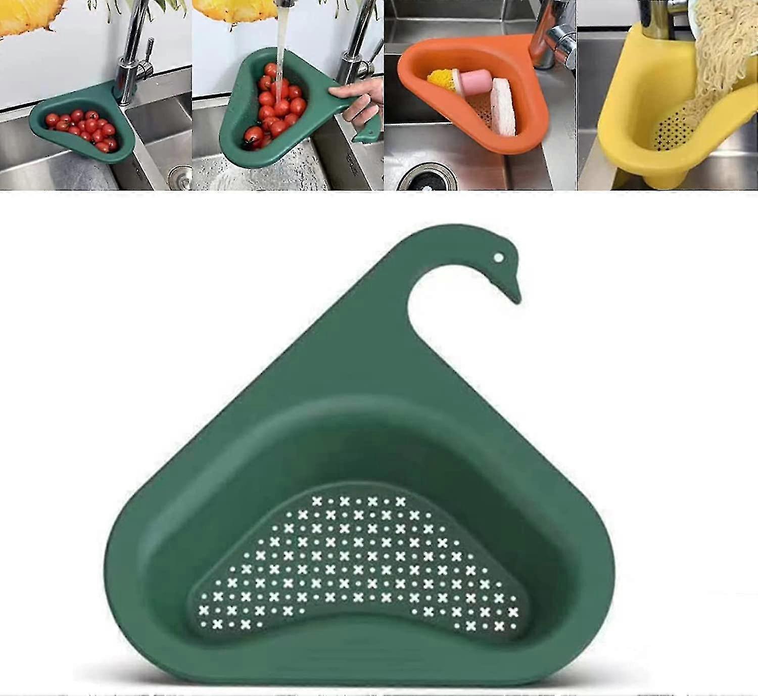 1pcs Multifunctional Kitchen Triangle Sink (green)