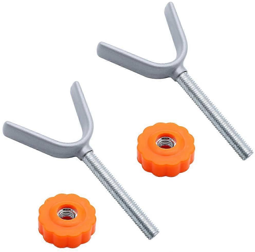 2 Pieces Y Shape Spindle Rod Extra Long Threaded Spindle Rods Baby Gates Accessory