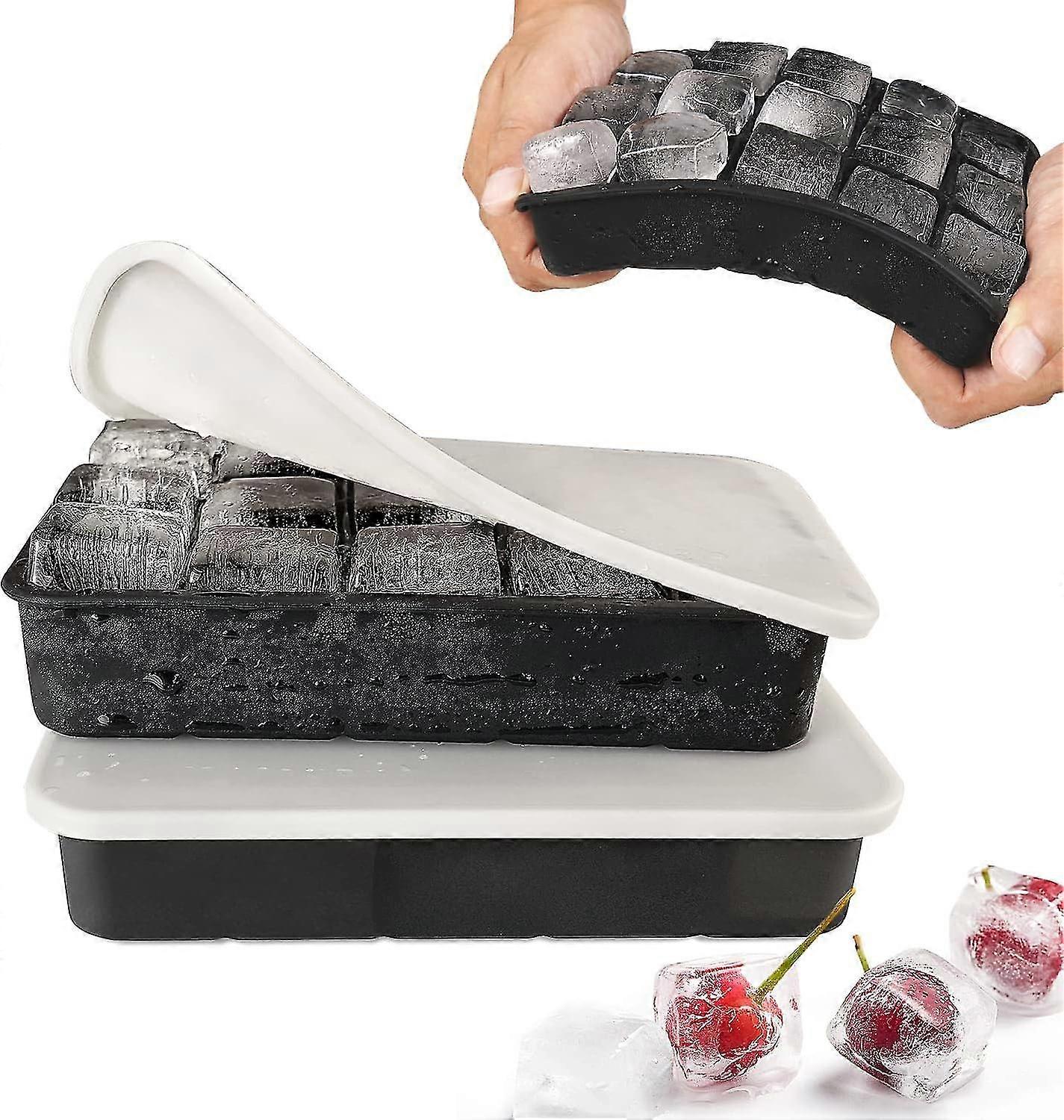 Large Ice Cube Mold With Food-safe Silicone Lid