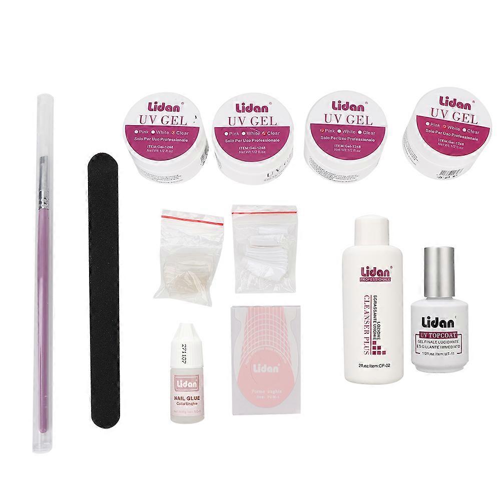 Nail Extension Tool Set UV Gel Nail Tip Glue File UV Gel Pen Manicure Tool AccessoryKIT-2
