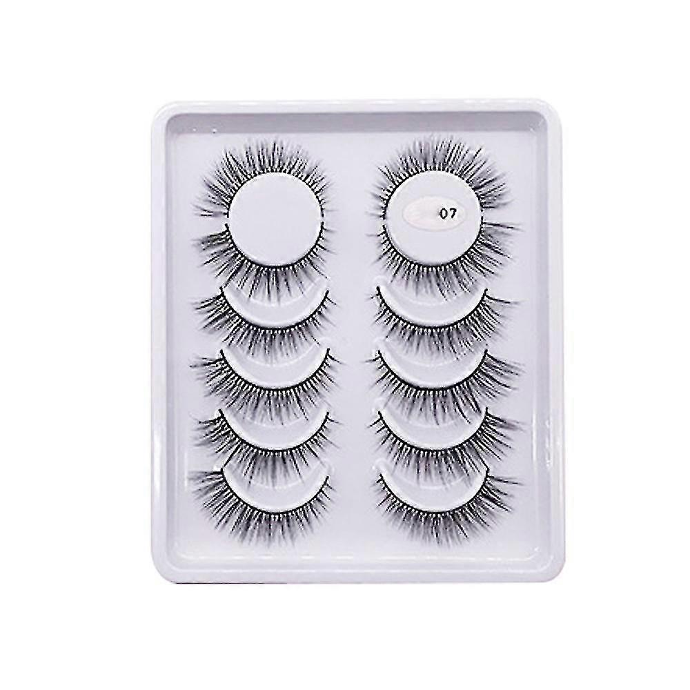 Faux Mink Lashes Cross Fluffy Natural Look False Eyelashes 3d Dramatic(style 3)