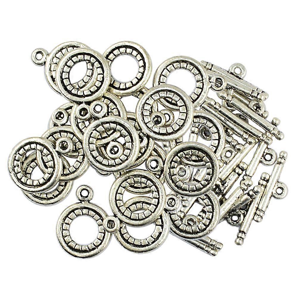 20 Sets Antique Silver OT Toggle Clasps Jewelry Making Findings Connectors