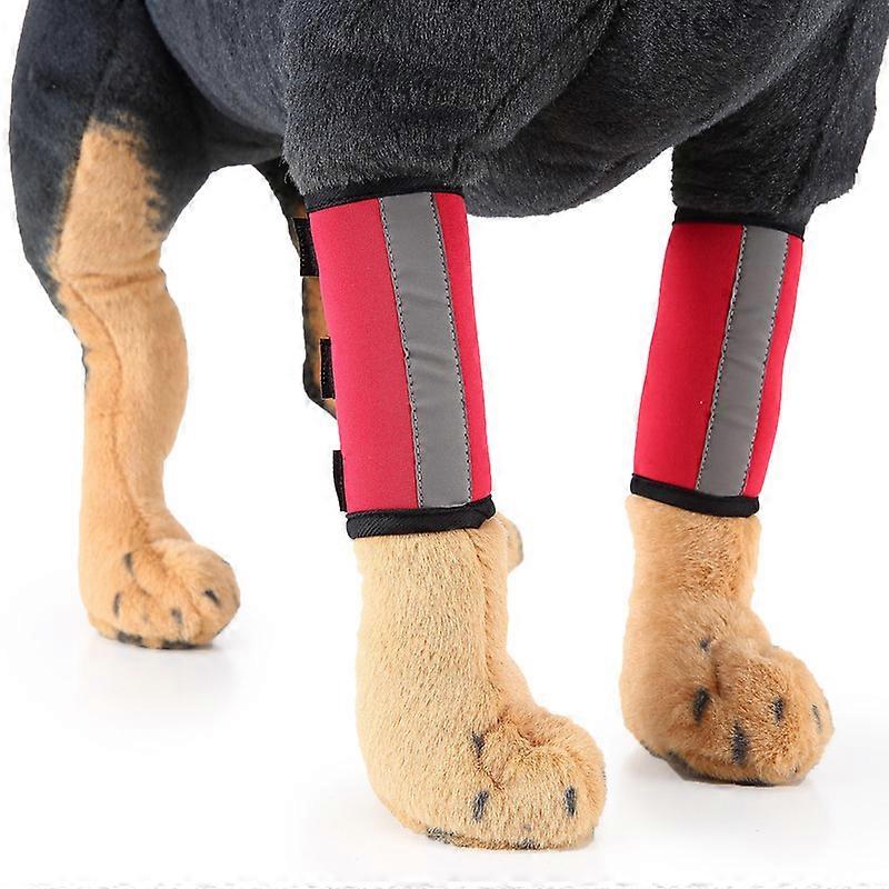 MIMIGO Dog Braces Front Leg Carpal Support Canine Wrist Braces with Safety Reflective Straps for Limping, Joint Pain, Lameness, and Loss of Stability
