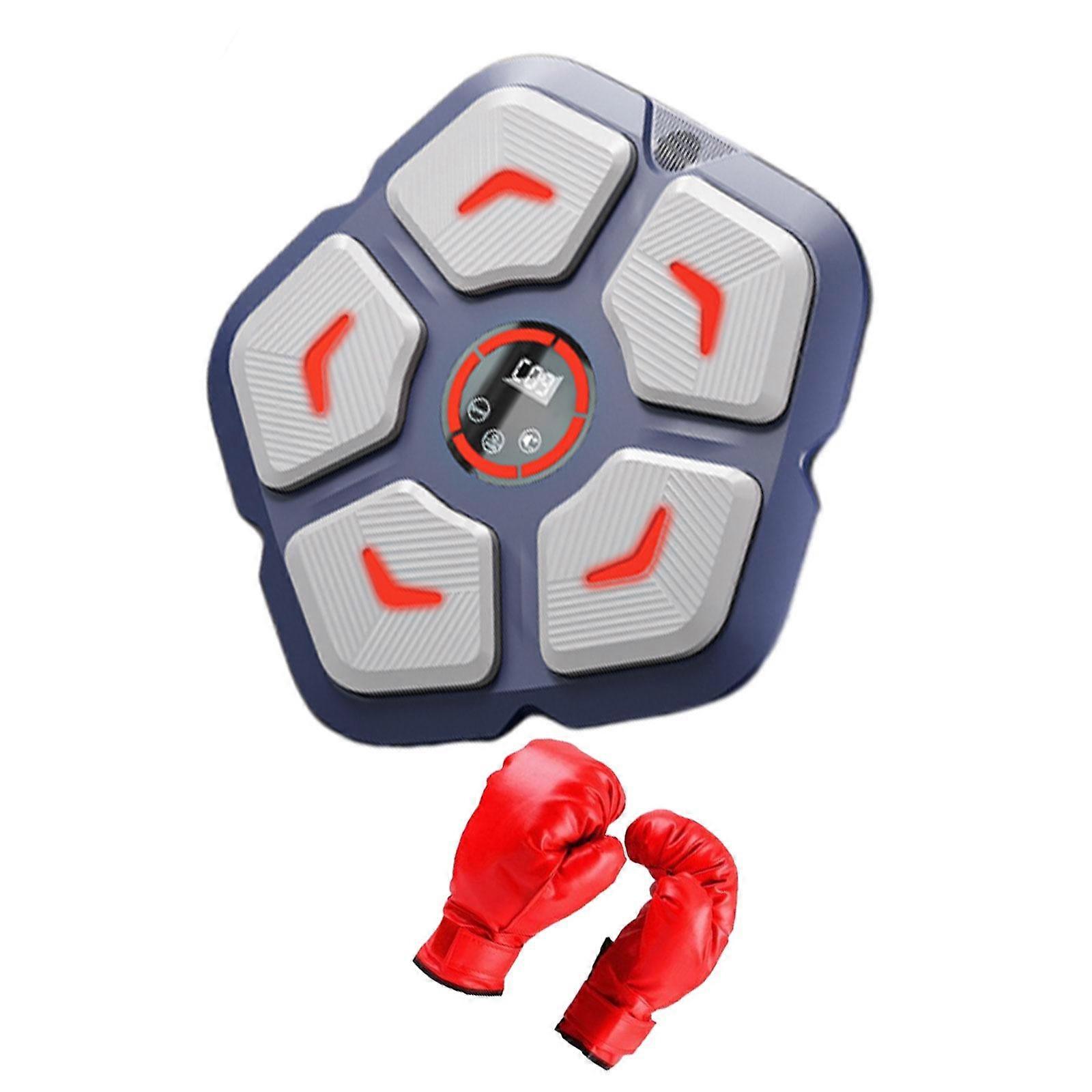 Boks Makinesi RGB Işık Sanda Çocuklar Yetişkinler için Elektronik Boks Duvar Hedefi Yetişkin Eldivenleri ile