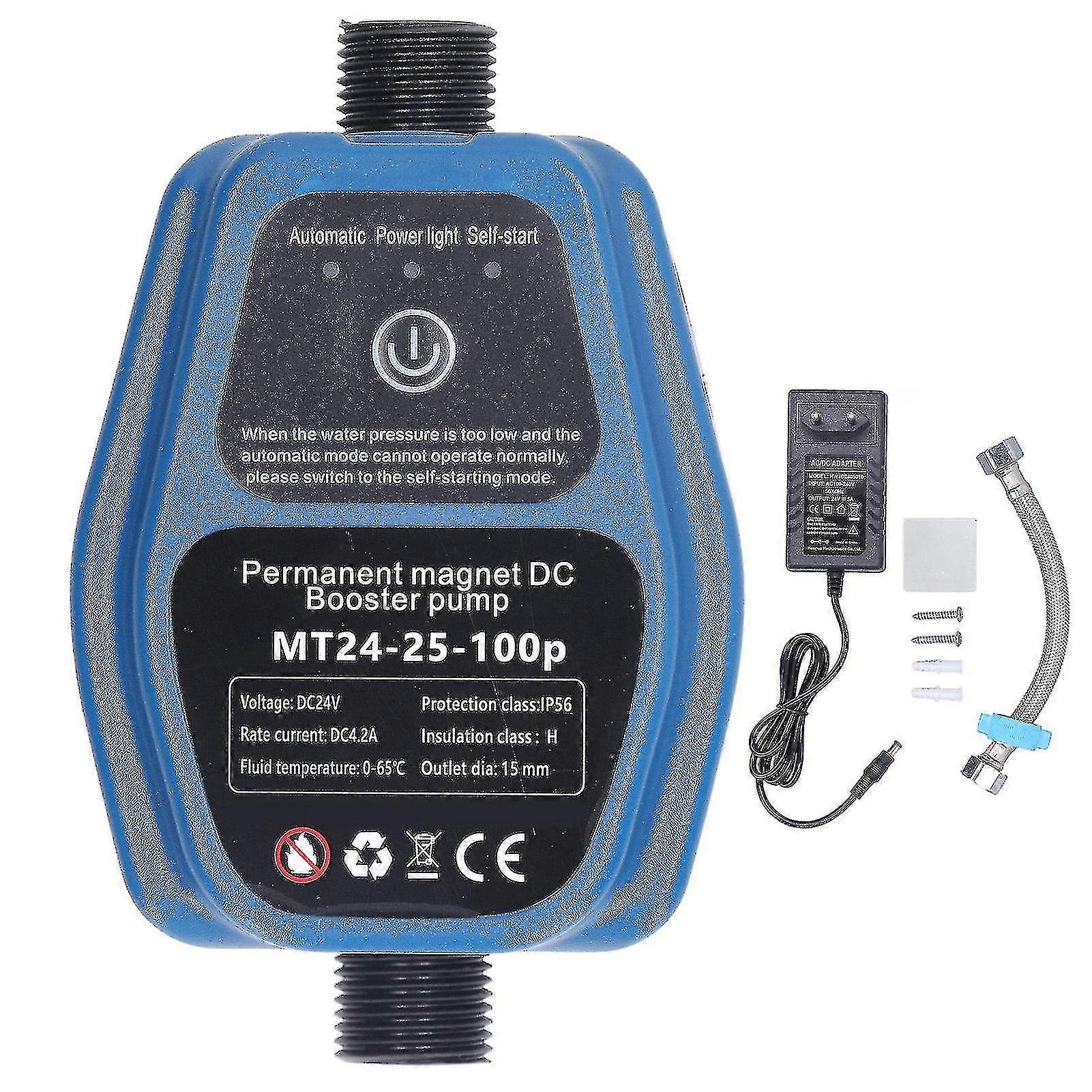 水圧ブースターポンプ 100W 24V 25L IP56 インテリジェントセンシング自動シャワーブースターポンプ 100240V