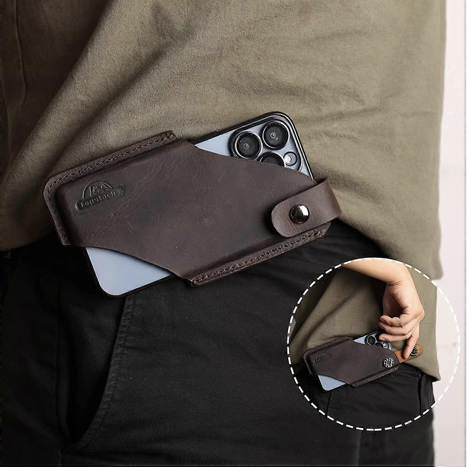 Étui De Téléphone Portable Pour Homme Avec Passants De Ceinture Pour