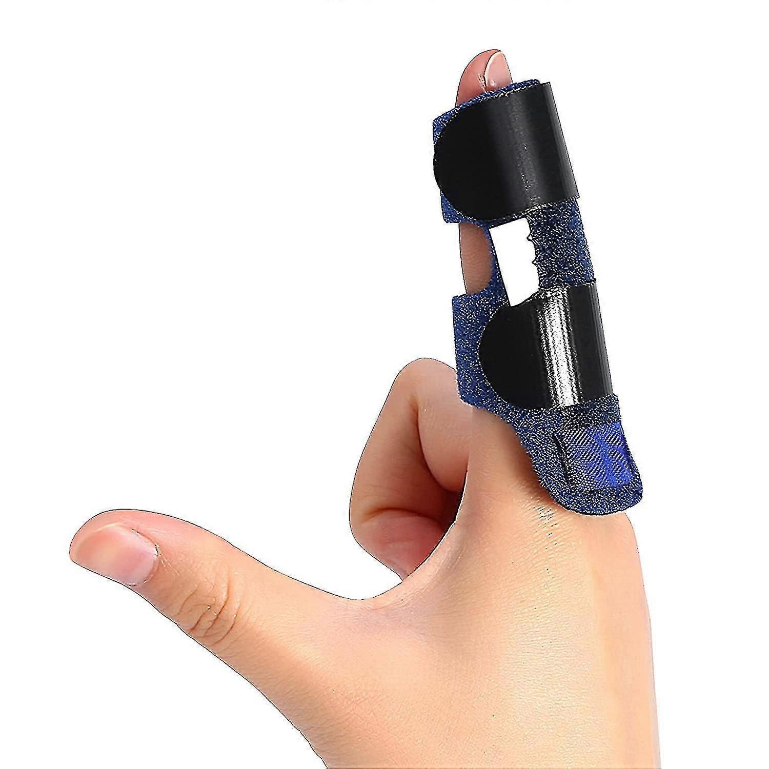 جبيرة الإصبع ، دعامة استقامة الإصبع القابلة للتعديل مع شريط الألومنيوم دعم إصبع تصحيح الإصبع لدعم الإصبع المتعدد الأصابع