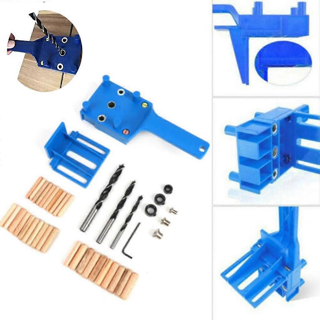 Three-in-one locator hole punch drill bit guide jig 3-10mm drill sleeve bushing M14 dowelling jig wood drilling guide locator from Other Construction Tools - price 30.11