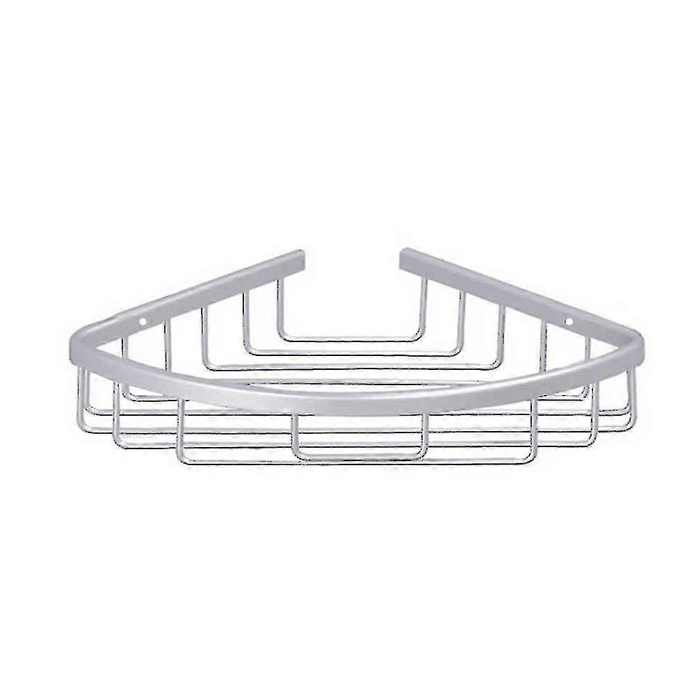 Bathroom Kitchen Triangular Aluminum Wall Mount Shower Shelf Storage Rack Basket
