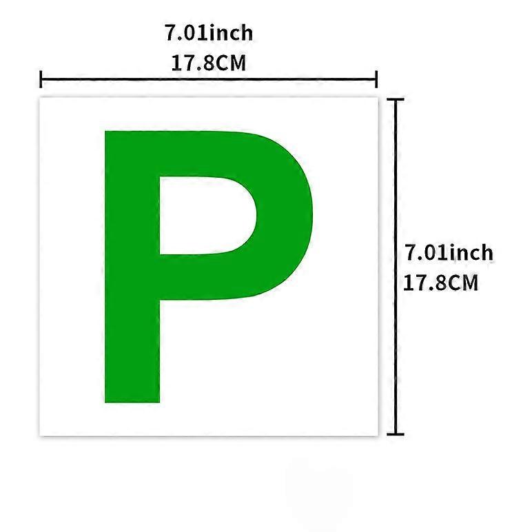 Extra Stong Fully Magnetic Red Car L-Plates and P Plates for car magnetic Extra Thick Strong Learner Plates, No Melting No Blow off Easy to Move witho