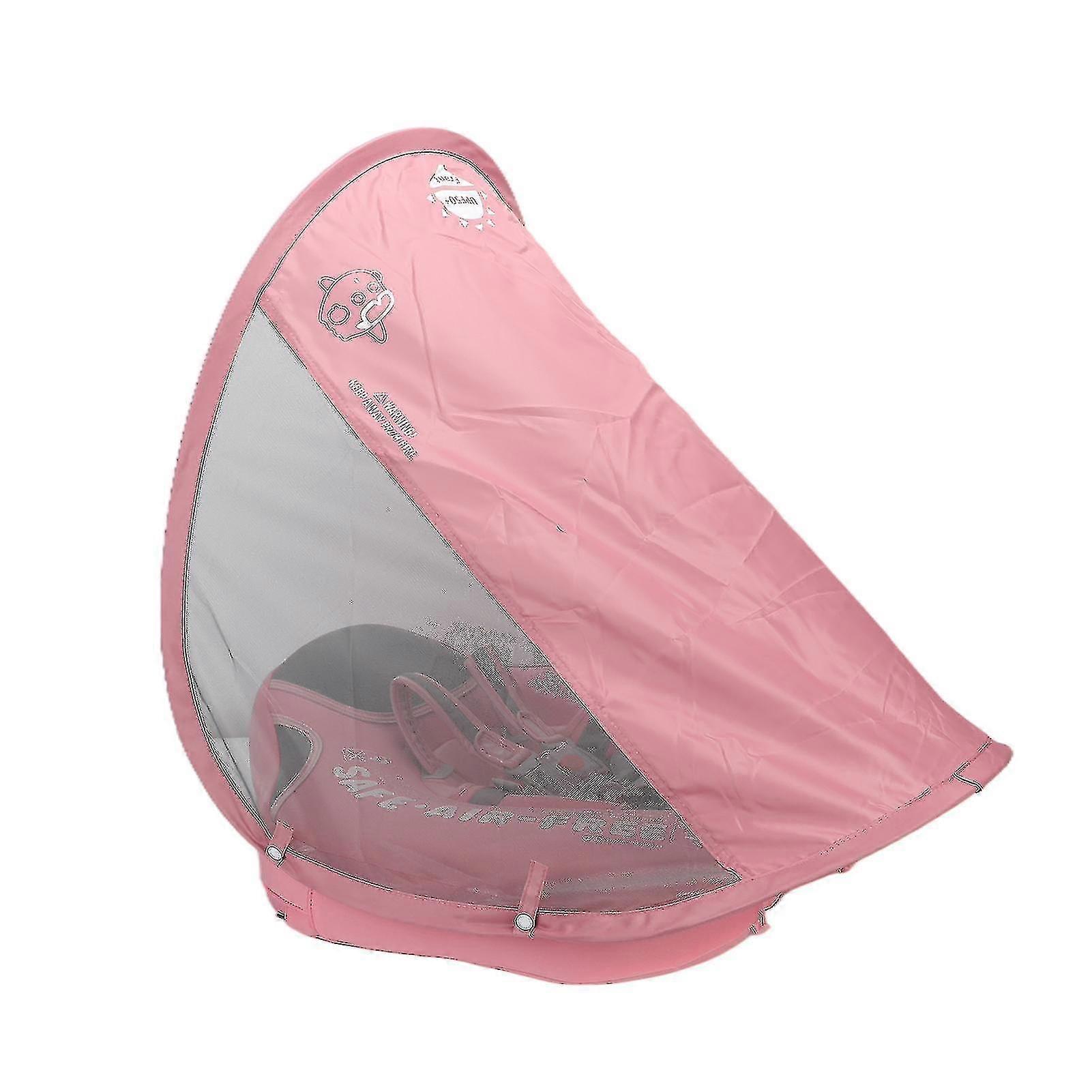 Solid Non Inflatable Baby And Toddler Swimming Ring Waterproof Airtight With Sunshade Use For Home