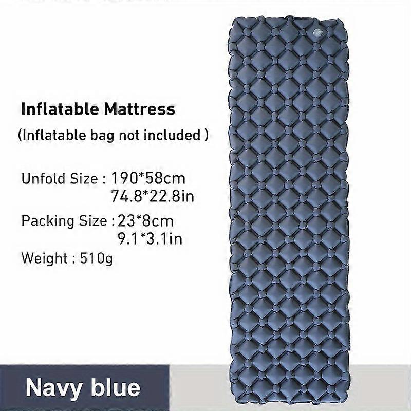 WEST TUNE Ultralight Folding Air Mattress - Portable, Ideal for Camping & Hiking, Includes Repair Kit & Stuff Sack, Single