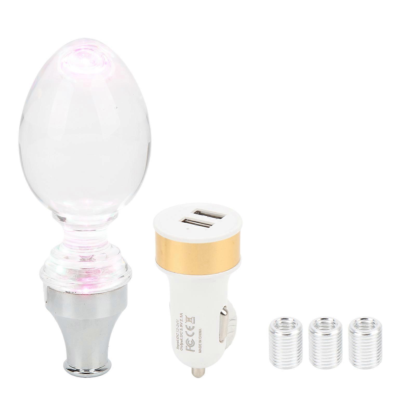 Universal Gear Stick Shift Knob with Colorful Touch Activated Ambient Light for Cars