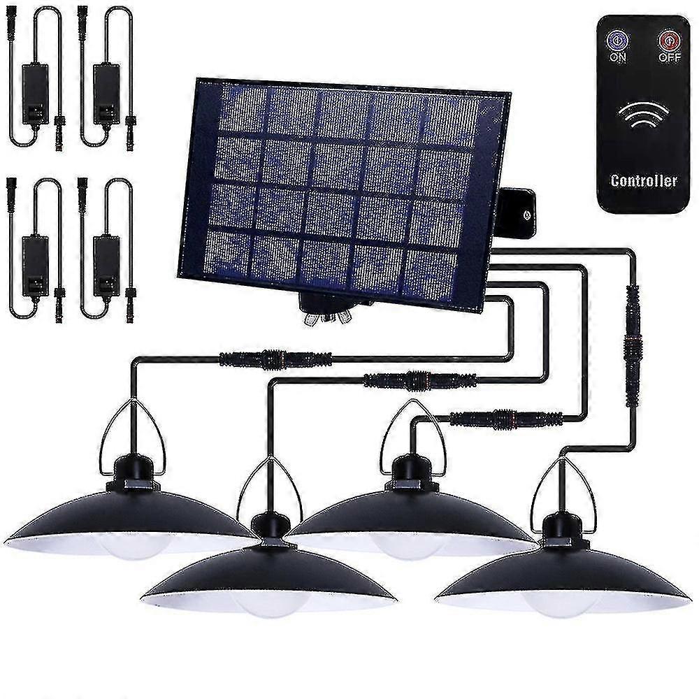 Lampada solare a sospensione esterna impermeabile a led con telecomando