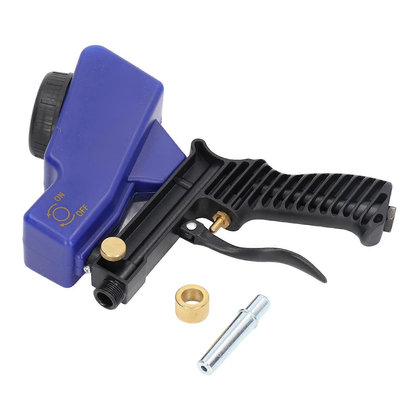 Sandblaster Sand Blaster Sandblasting Spray Gun Tool Set Kit compatible Spraying Cleaning Blue_