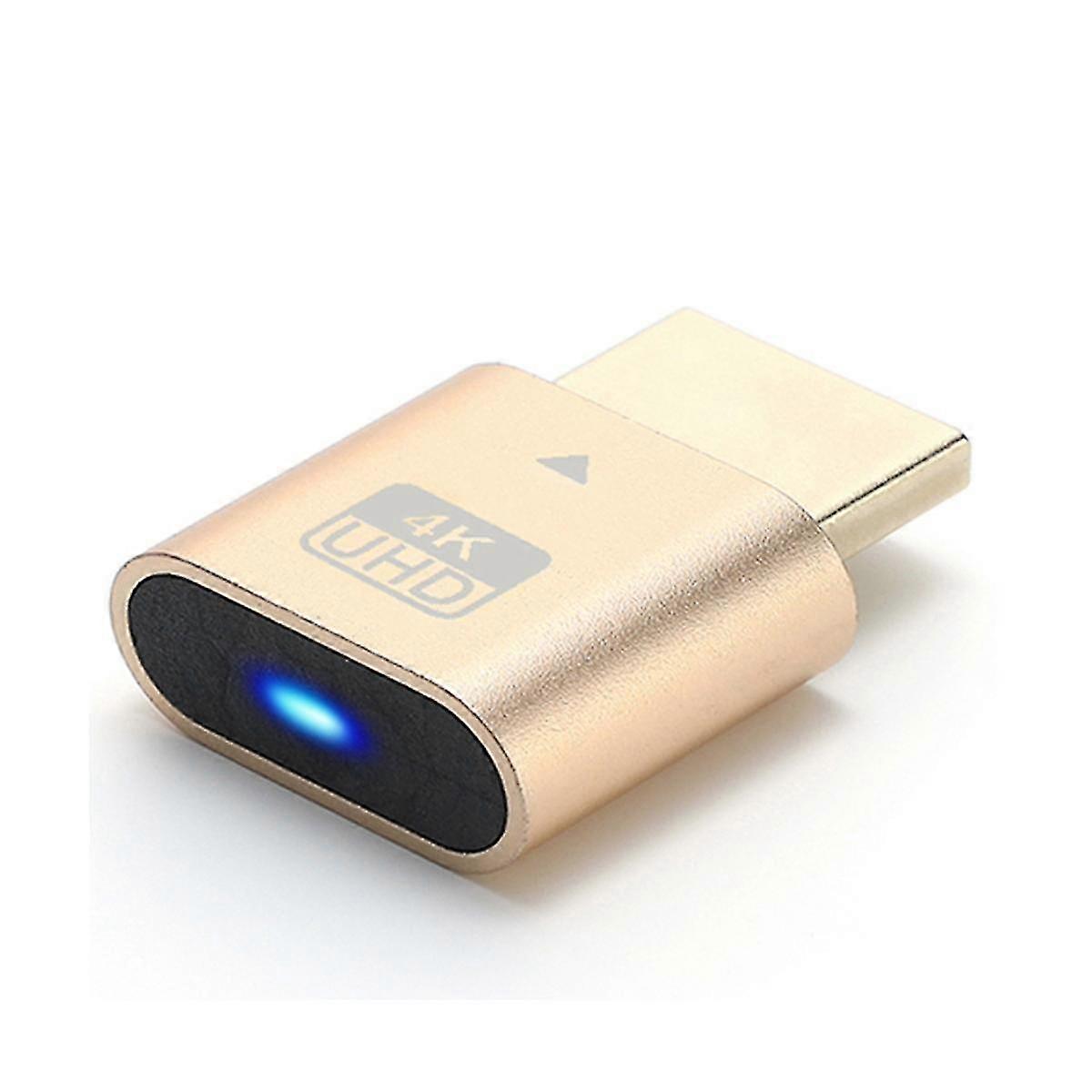 -compatible 4k Dummy Plug With Led Light For Graphics Cards, Pc Accessories,desktoplaptop Vistual