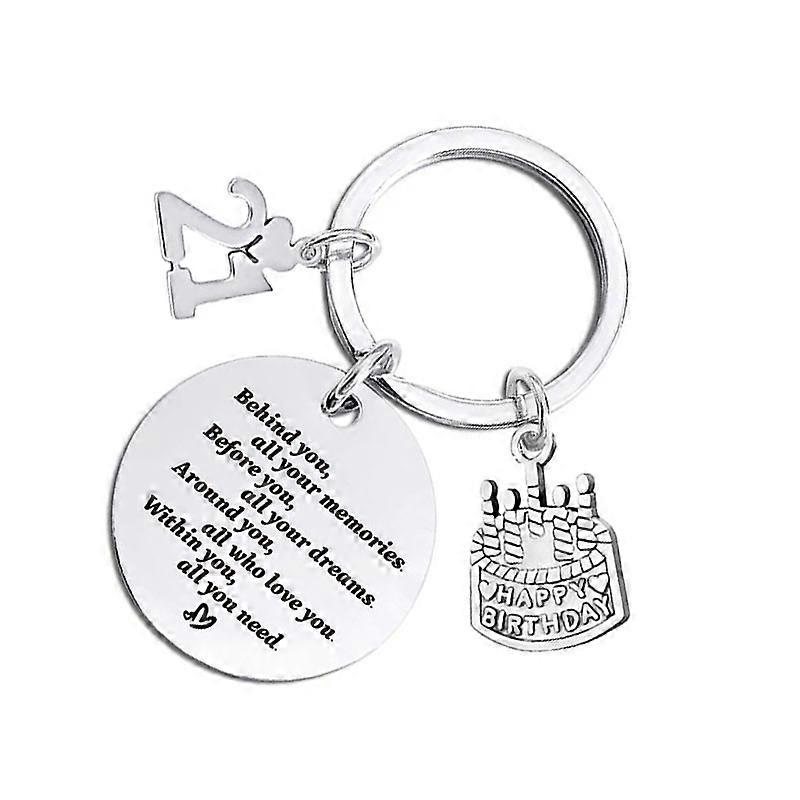 INF Keychain Personalized Gift for Anniversaries and Birthdays Model 1