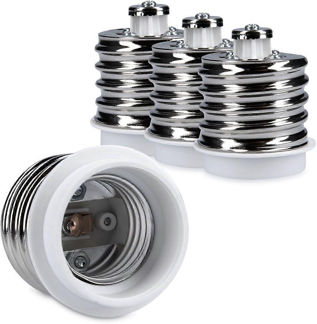 4x socket adapter - E40 to E27 socket converter - E27 base lamp holder adapter for halogen LED bulb