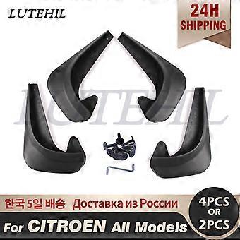 Set Universal Mudflaps Mud Flaps Splash Guards Mudguards For Citroen C1 C2 C3 C4 Xsara SpaceTourer Saxo Xantia Berlingo DS3 DS4