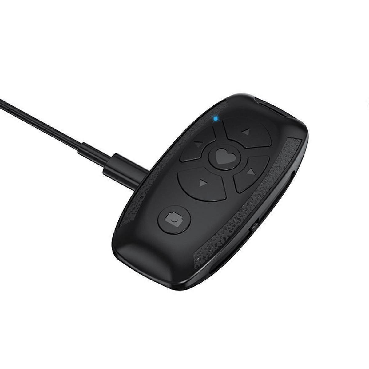Multi-Function Rechargeable Bluetooth Remote Control for Phones, E-Book Page Turner and Selfie Camera Shutter Release
