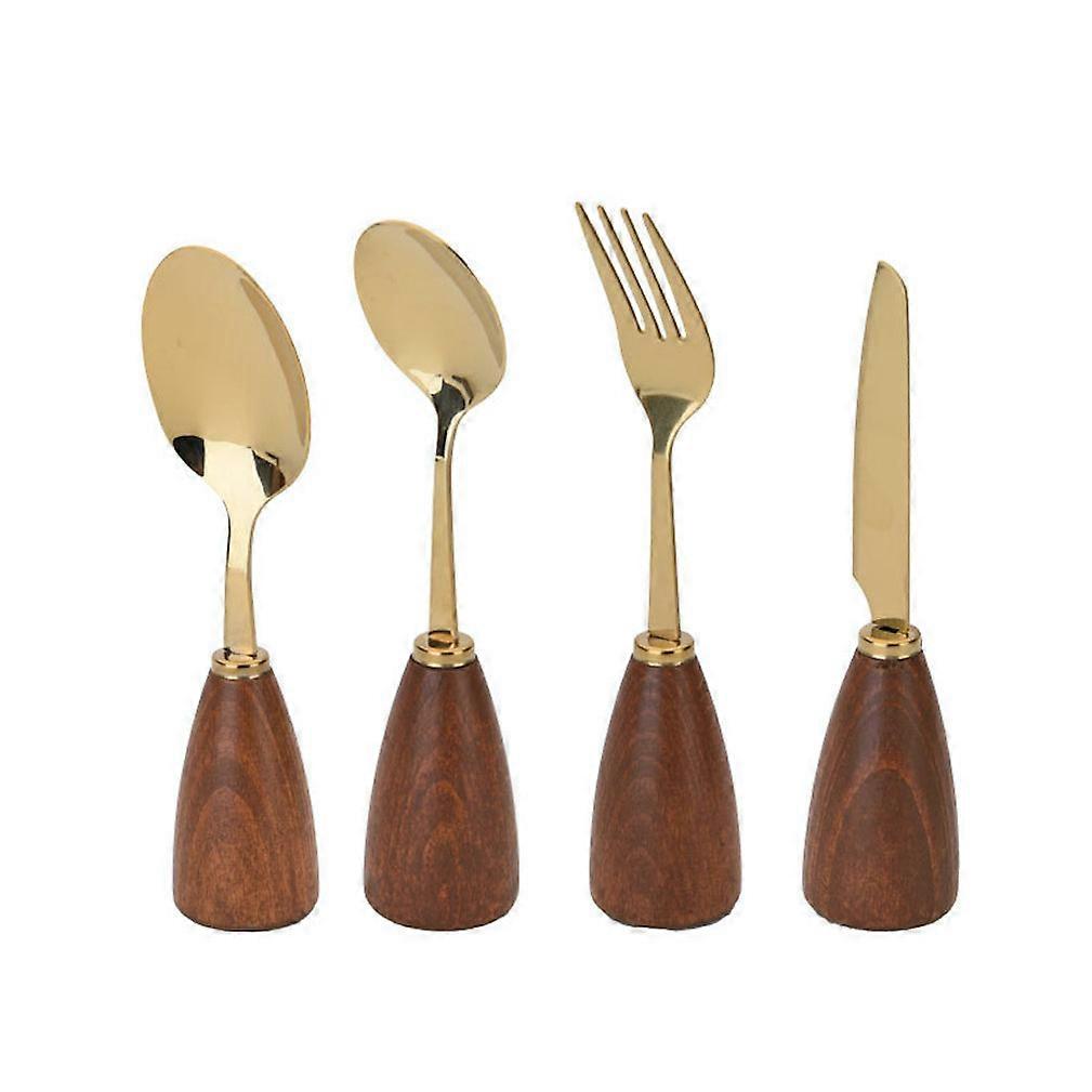 4pcs Cutlery Set Tableware Tableware Spoons Fork Knife Stainless Steel