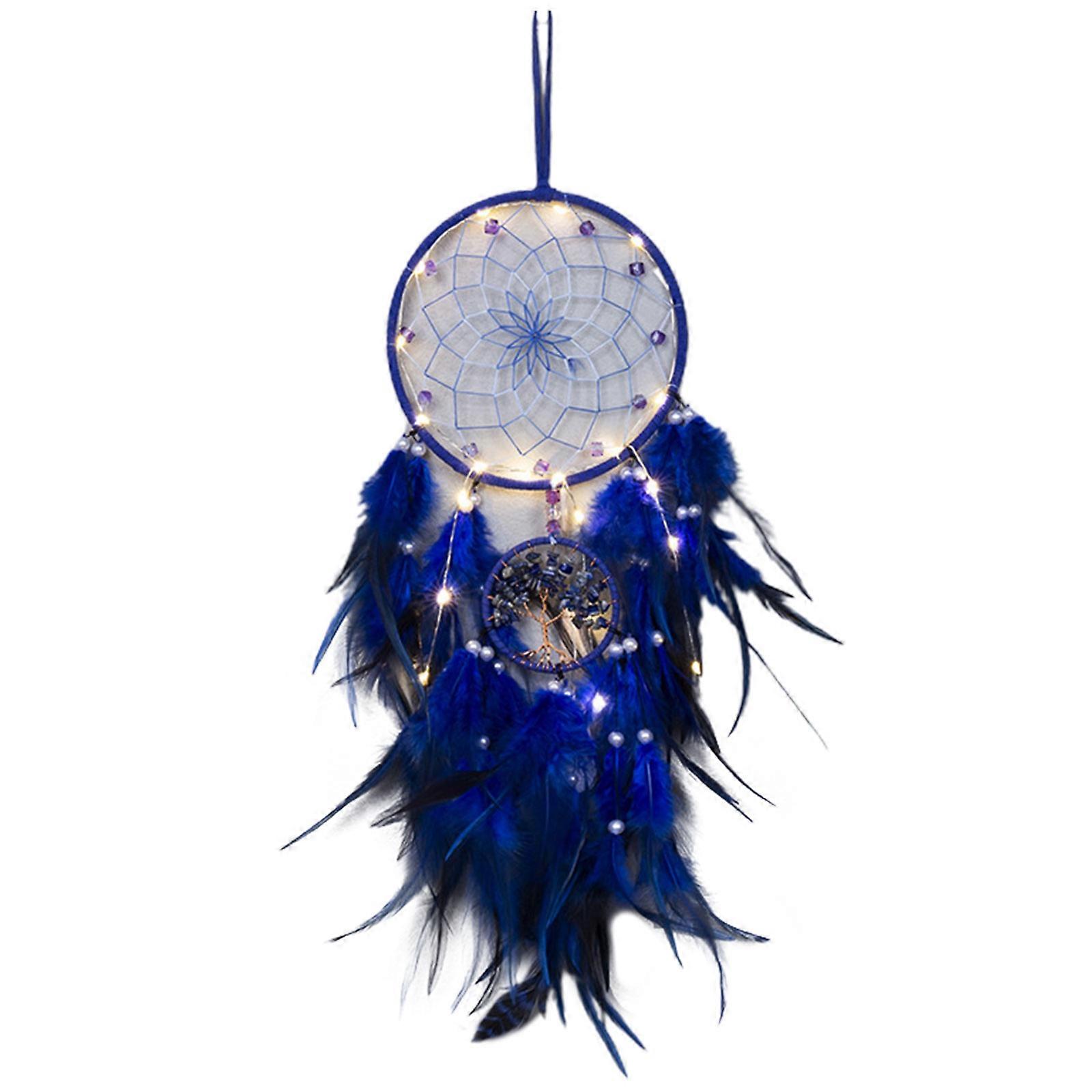Handmade Dreamcatcher with Powerful Energy of the Tree of Life, Large Size for Bedroom Decoration