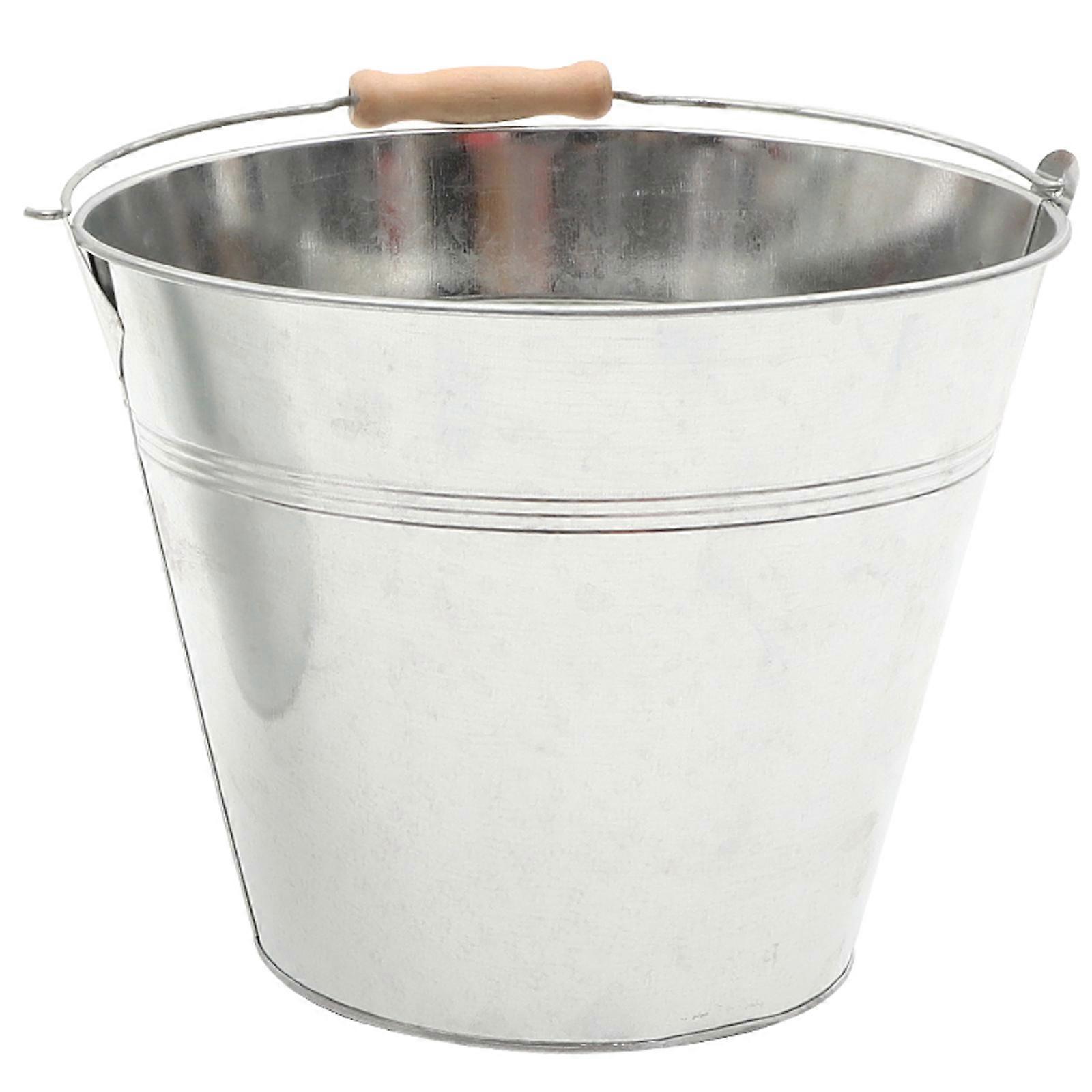 Metal Burn Barrel Paper Burner Bucket Fireplace Ash Bucket Multi-function Burn Bucket for Home