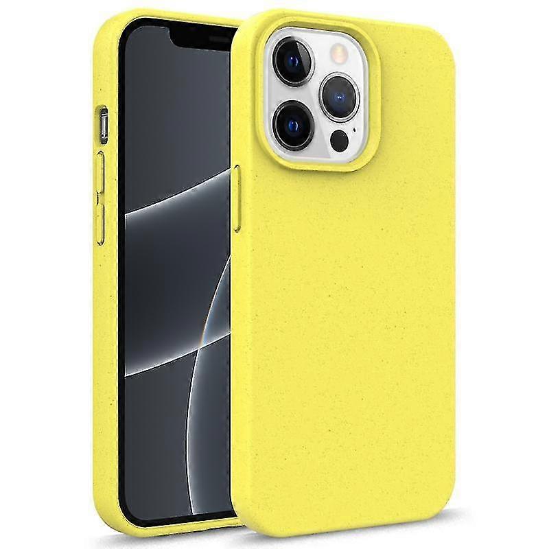 For Iphone 13 Mini Starry Series støtsikkert halmmateriale + Tpu-beskyttelsesdeksel (gul)