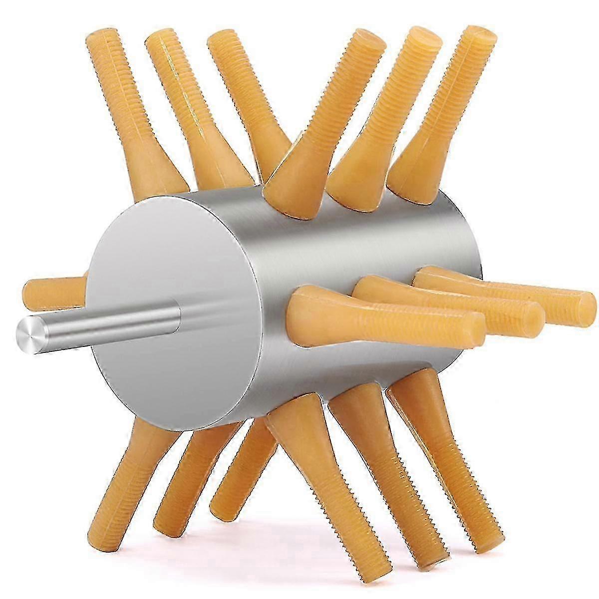 Accessoire de perceuse à poulet en acier inoxydable Plumeuse de poulet 18 doigts Enlèvement de plumes de poulet