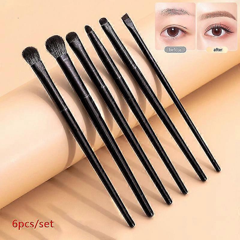 6pcs Eye Makeup Brushes Set Professional Eyeshadow Blending Make Up Brush Set