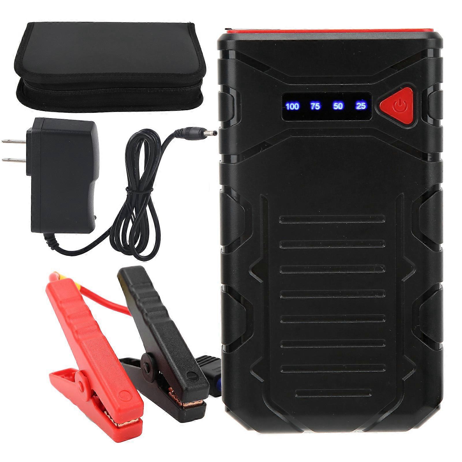 10400mAh Car Jump Starter USB Output Multifunction 1000A with Flashlight Power Bank for 12V ATV UTV 100240VUS Plug