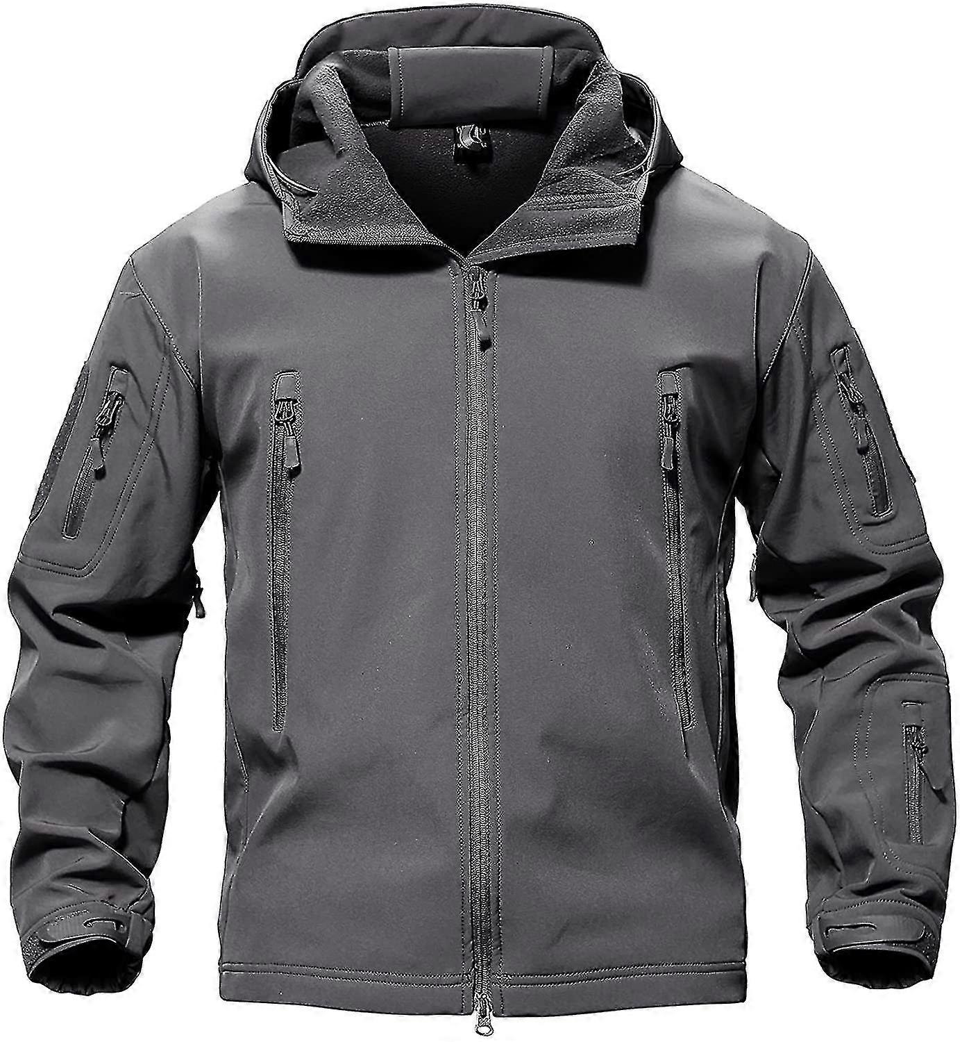 Menns Vanntett Taktisk Kamuflasje Softshell Jakker Vinter Utendørs Jakke Fleece Fôr