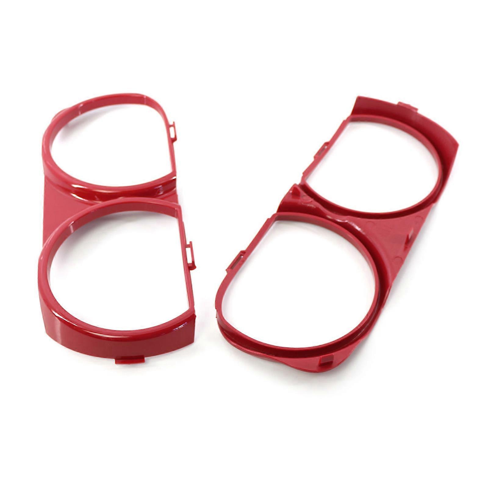 1 Pair Red ABS Headlight Bezel Set for 2015-2017 Challenger SRT