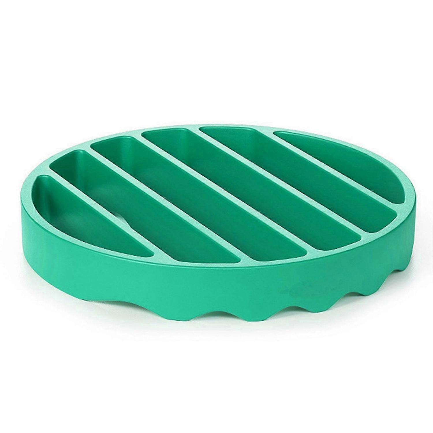 Roasting Rack Reusable Non-Stick Silicone Baking Rack Durable Round Grill Insulation Mat for Home
