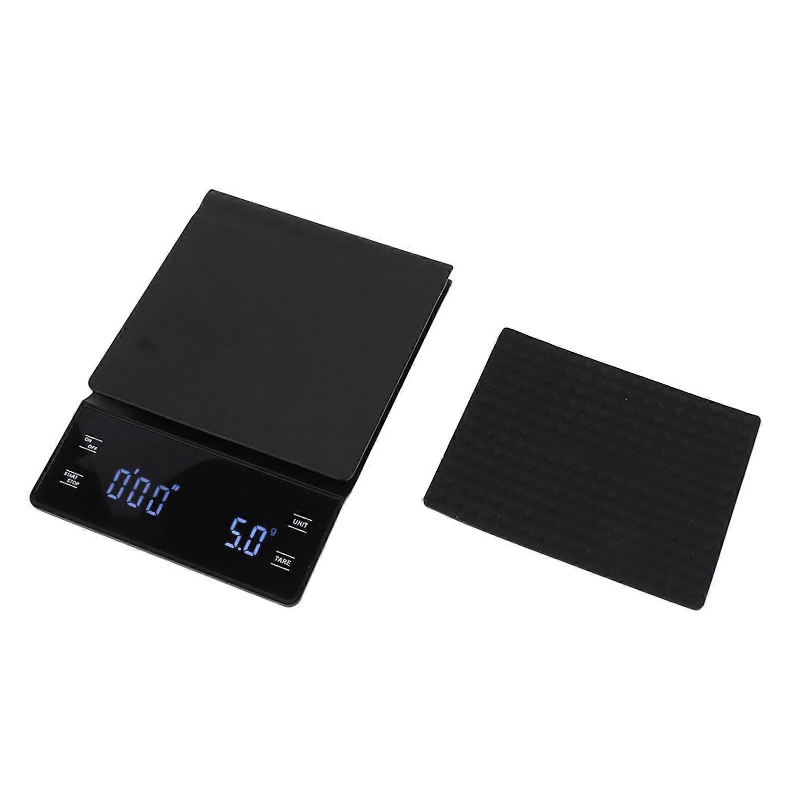 Kitchen Touch Screen Electronic Coffee Scale with Timer 3kg Multi Functional Kitchen Scale