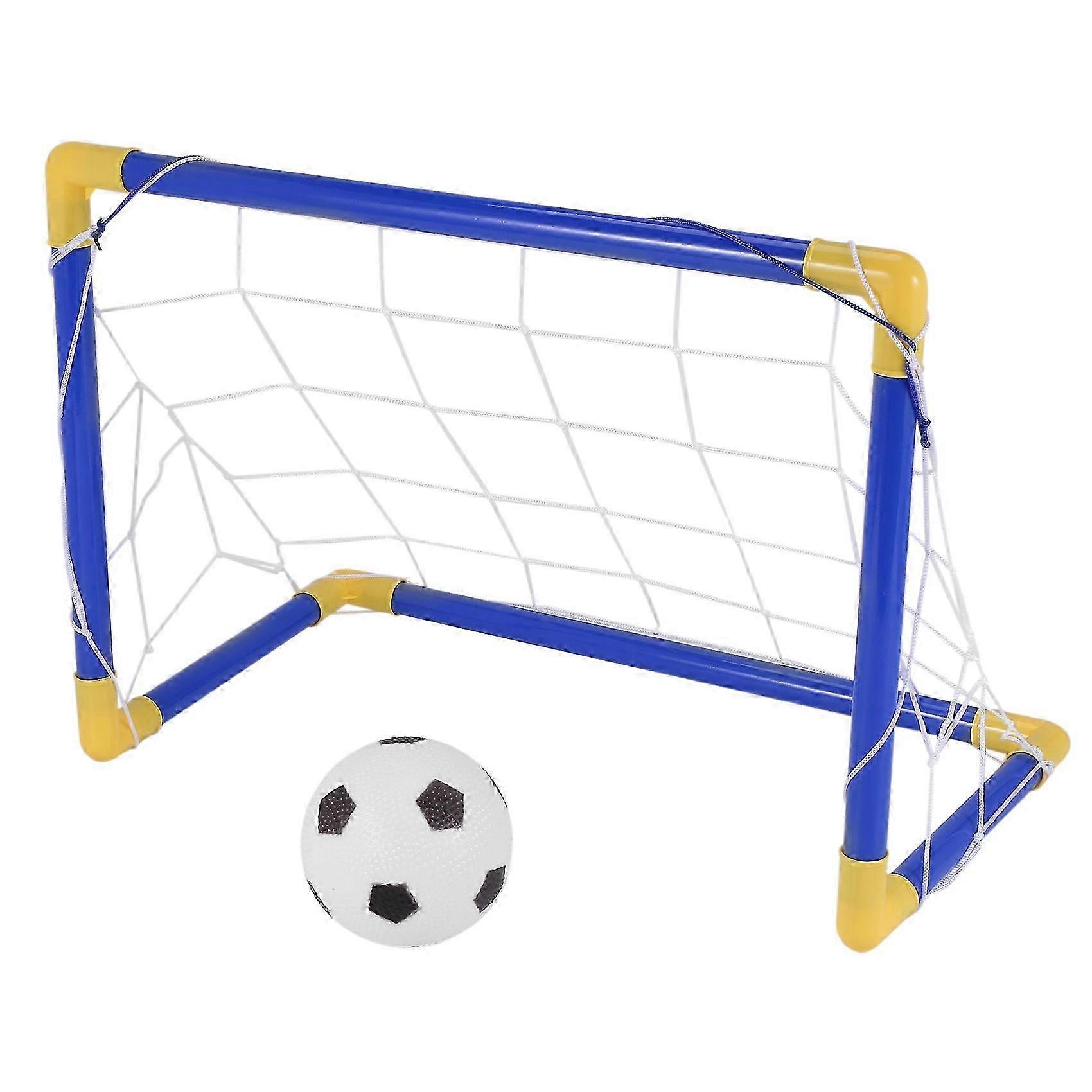 Indoor Mini Folding Football Soccer Ball Goal Post Net Set+Pump Kids Sport Outdoor Home Game Toy Ch