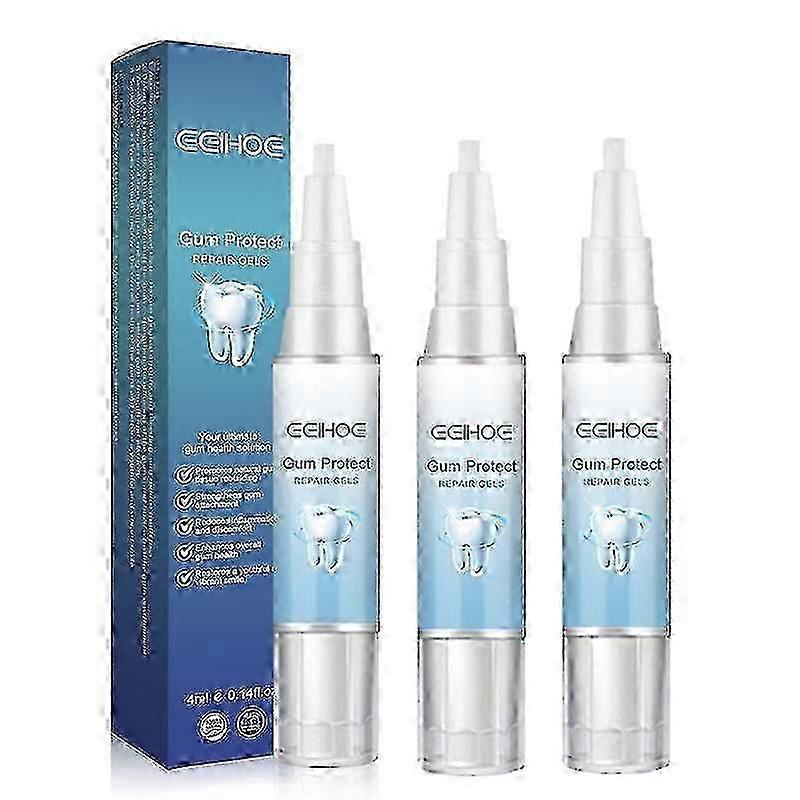 3個入り 歯肉修復ジェル 再構築 強化 ホワイトニング 口臭除去 口腔内 歯の汚れ防止 歯肉退縮防止