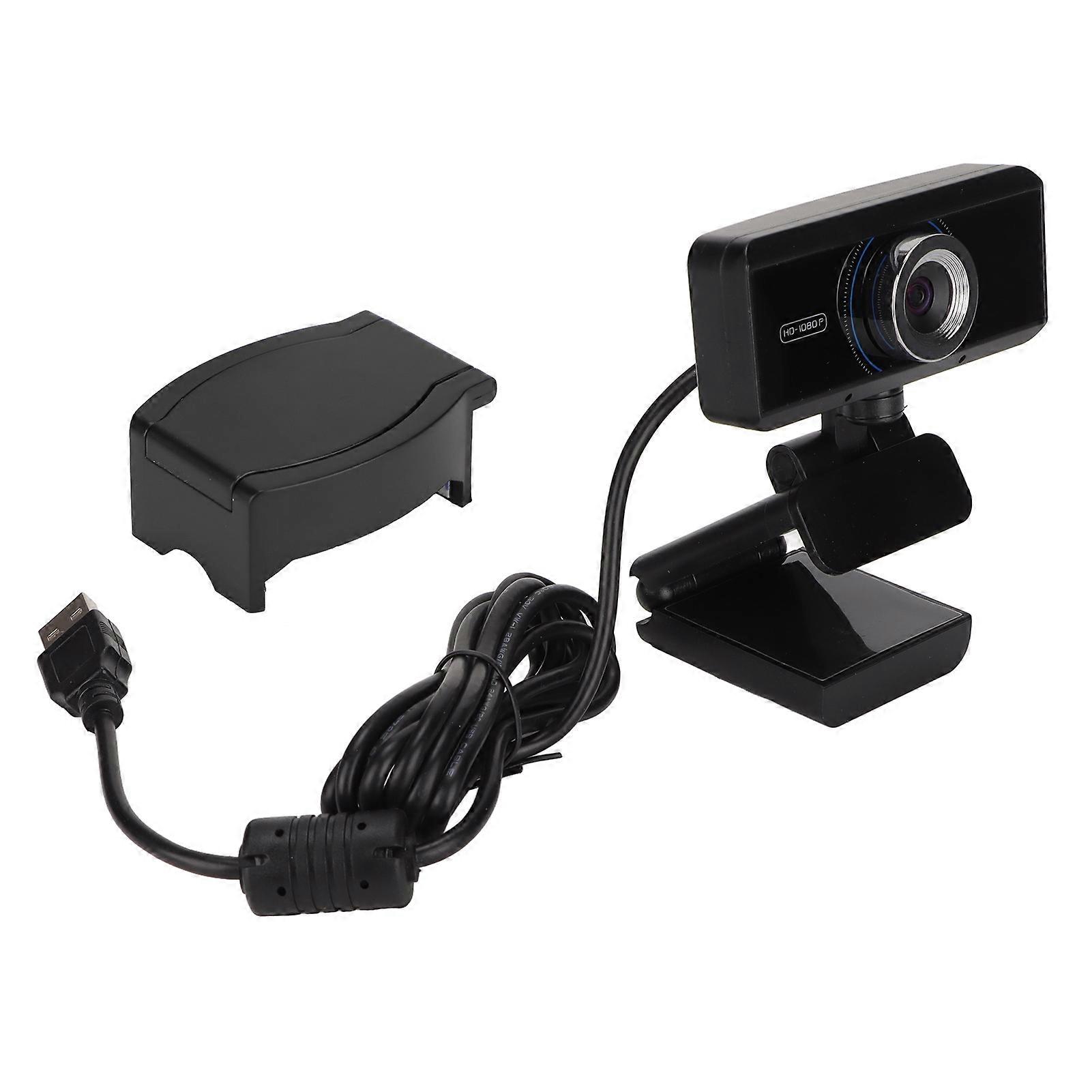 Computer Camera HD 1920x1280P Noise Cancelling Plug and Play USB Webcam with Mic for Laptop Desktop Conference Calls