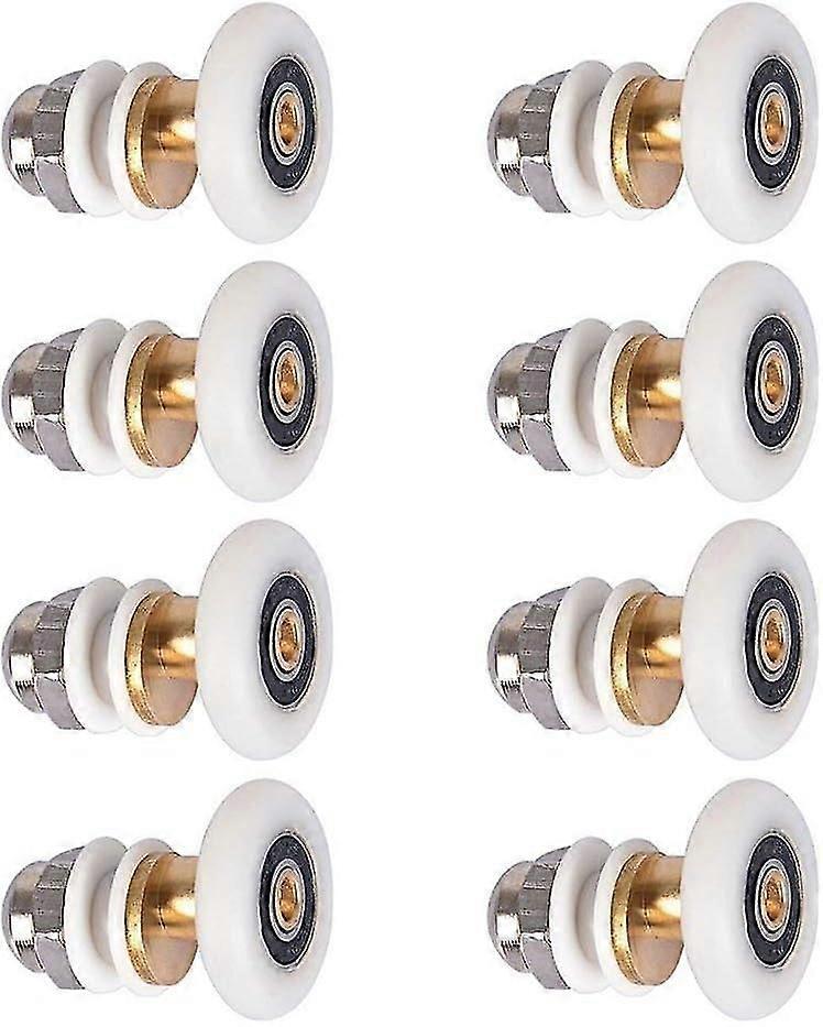 Shower Door Roller Caster Wheel - 8pcs 27mm Replacement Sliding Door Rollers fast