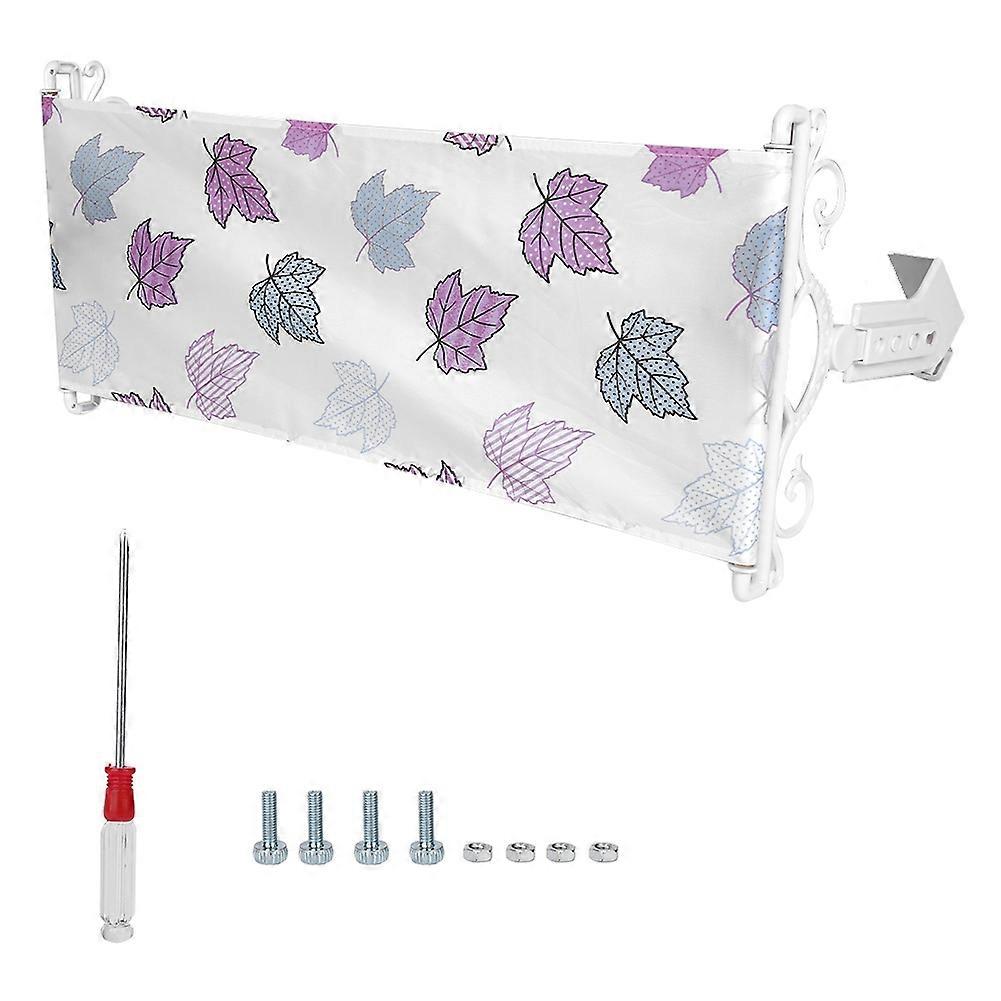 Anti-wind Air Conditioning Wind Shield Retractable Air Conditioning Deflector(Maple Leaf)