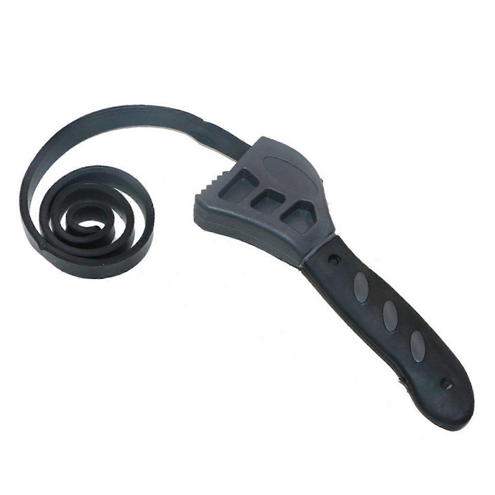 Strap Wrench Adjustable Rubber Belt Wrench Oil Filter Opener Sink Faucet Plumbing Wrench Tool for Tight Spaces