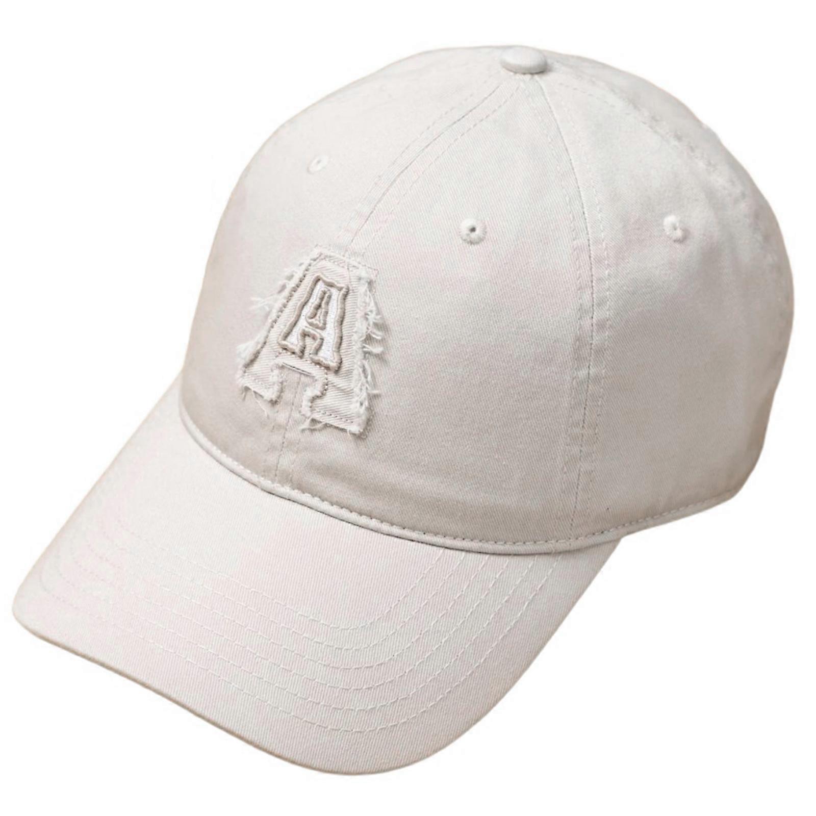 Embroidery Letter Baseball Hat for Teens Girl Spring Baseball Hat Fashion Korean Sun Hat for Women Outdoor Travel Hat  White One Size