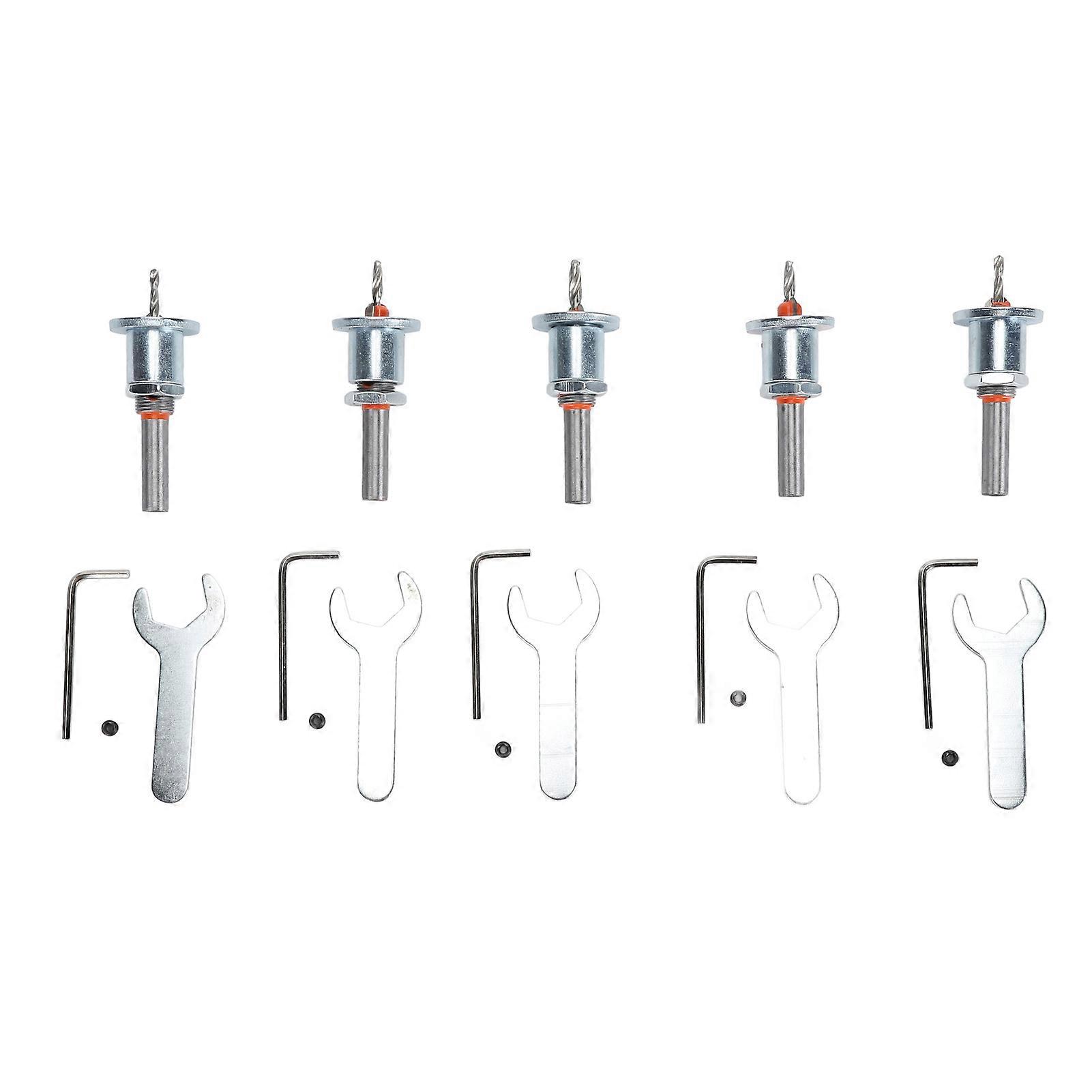 Adjustable Countersink Drill Bit Set Hard Alloy Steel Self Tapping Drill Bit Set for Woodworking