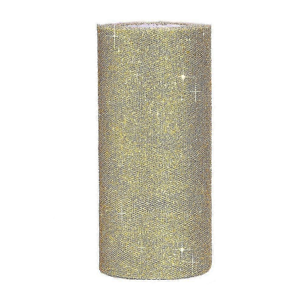 6 ιντσών αφρώδες τούλι κορδέλα ρολό Glitter τούλι κυλήσει τούλι Spool, 25 γιάρδες, χρυσός