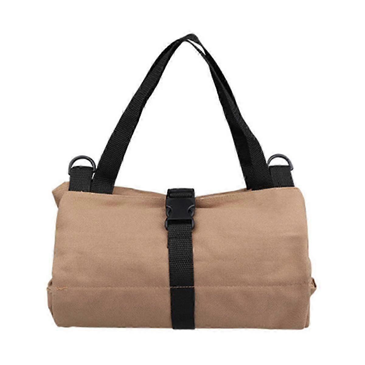 Tool Storage Bag Waterproof Canvas Multifunctional Storage Tool Khaki