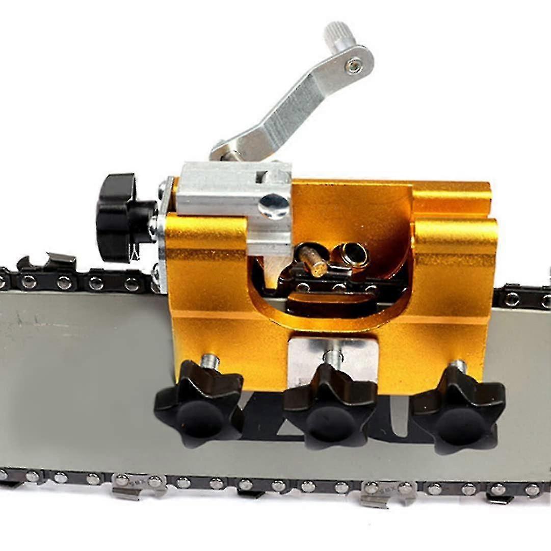 Hand-cranked Chainsaw Sharpener Set, Portable Chain Sharpening Jig Kit Quick Sharpening Tool