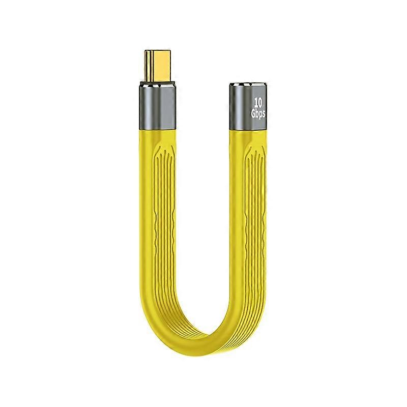 100W 10Gbps USB-C/Type-C Female to USB-C/Type-C Male FPC Flexible Data Cable, Length: 13.8cm